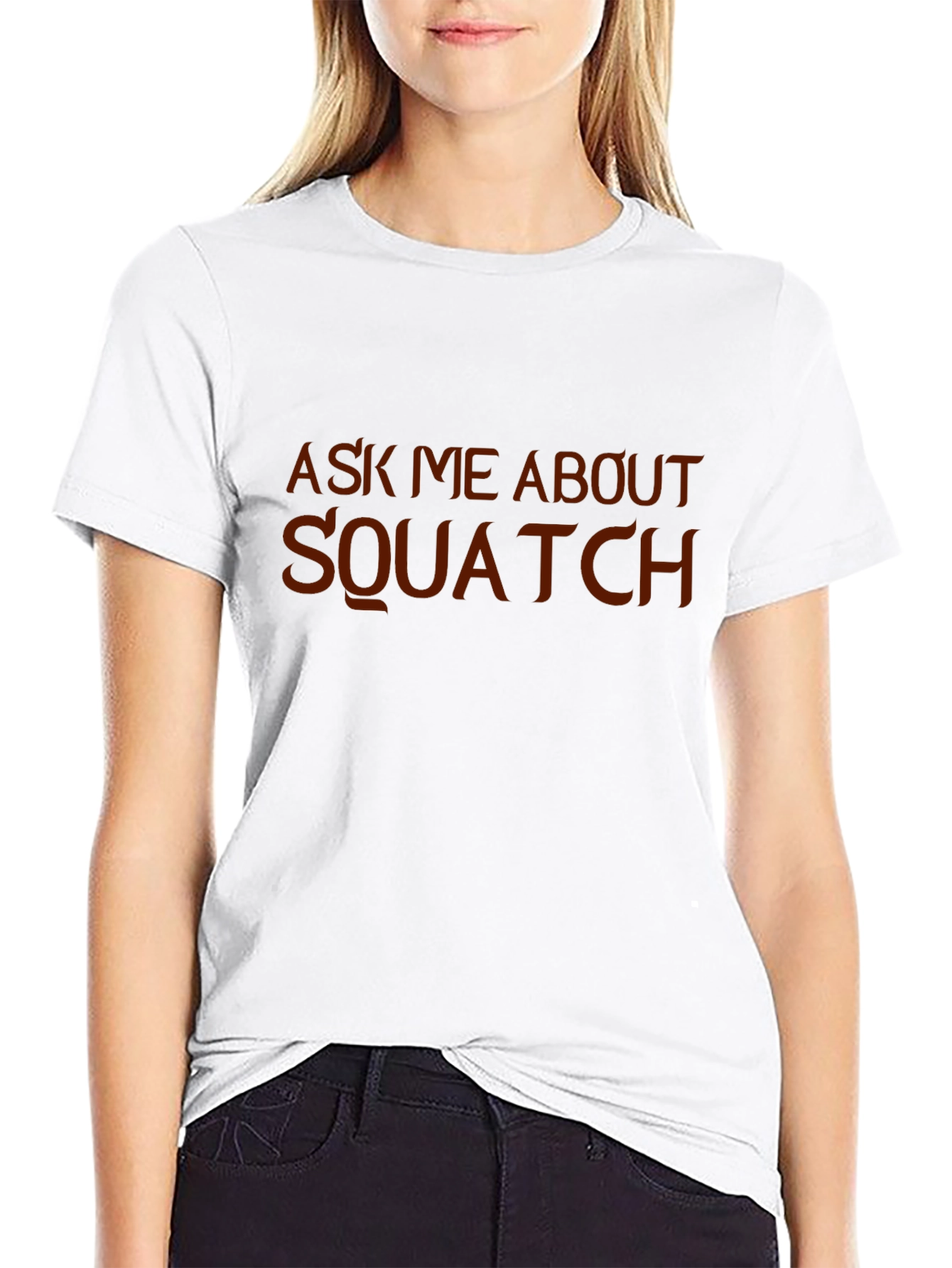 Ask Me About Squatch Black Graphic Tee