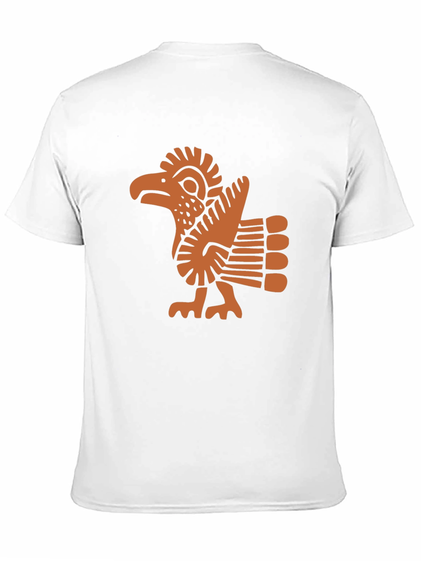 Aztec Eagle Graphic Tee - Black Cotton Blend