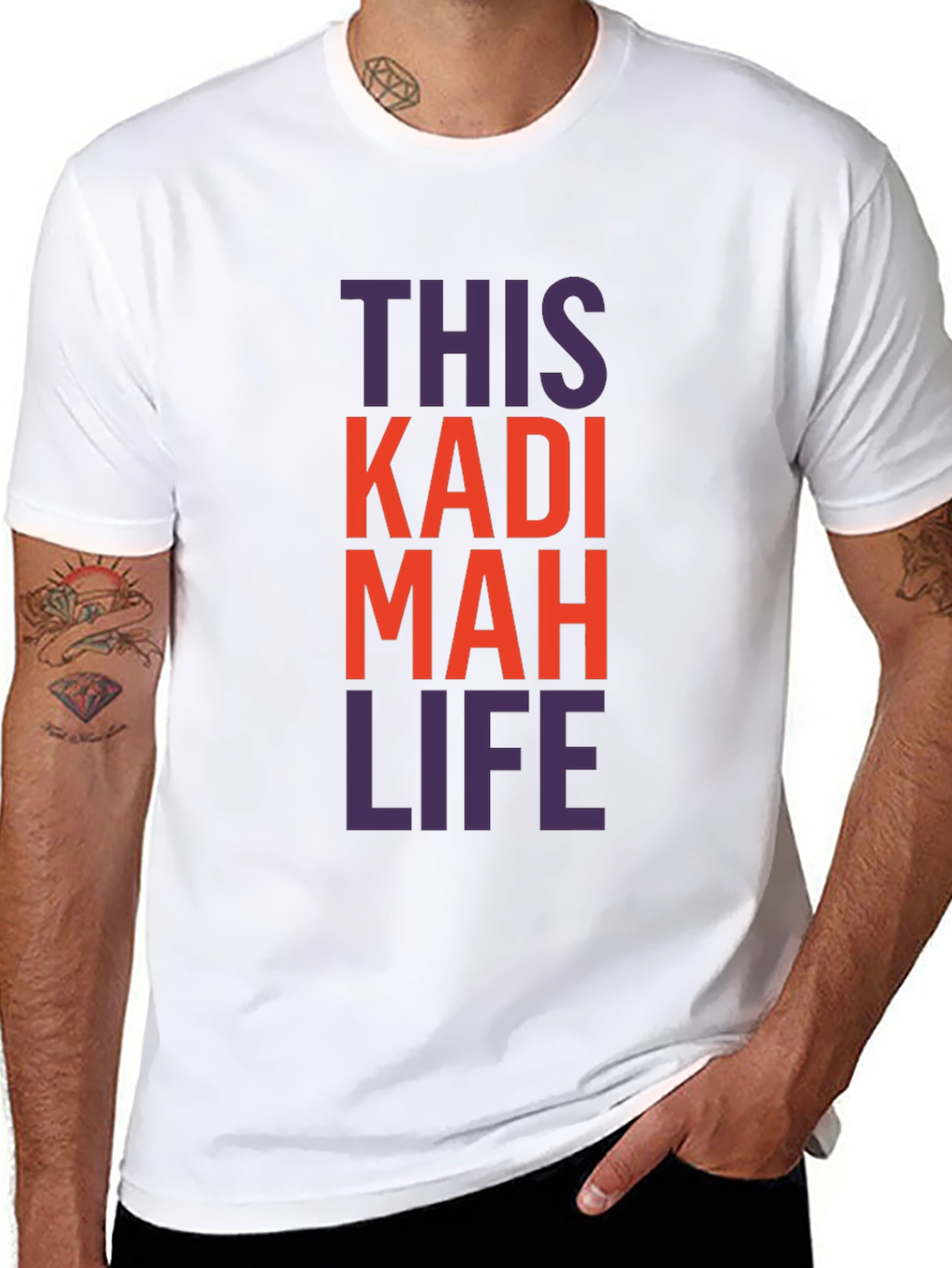 This Kadi Mah Life T-Shirt - Black Graphic Tee