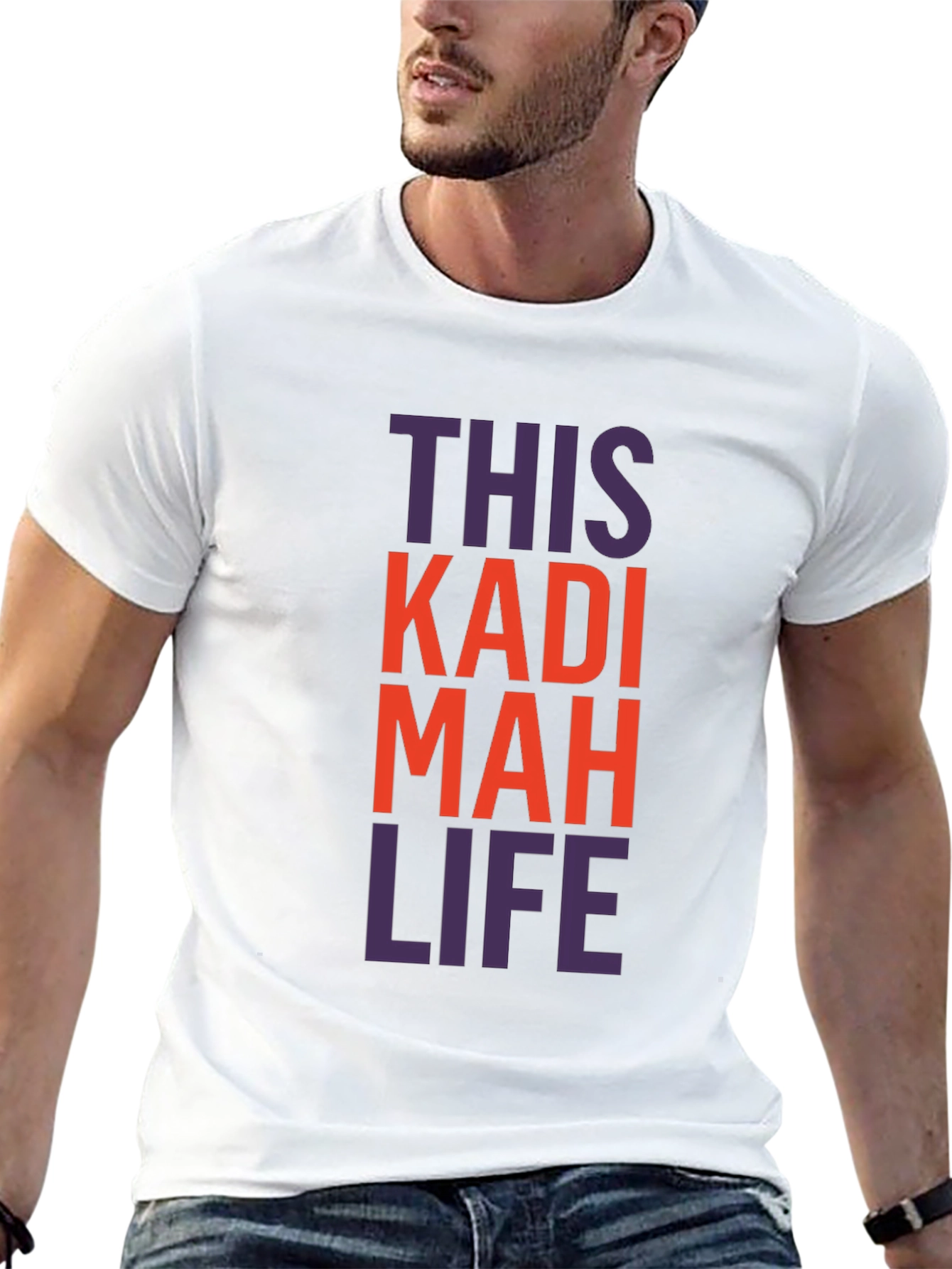 This Kadi Mah Life T-Shirt - Black Graphic Tee