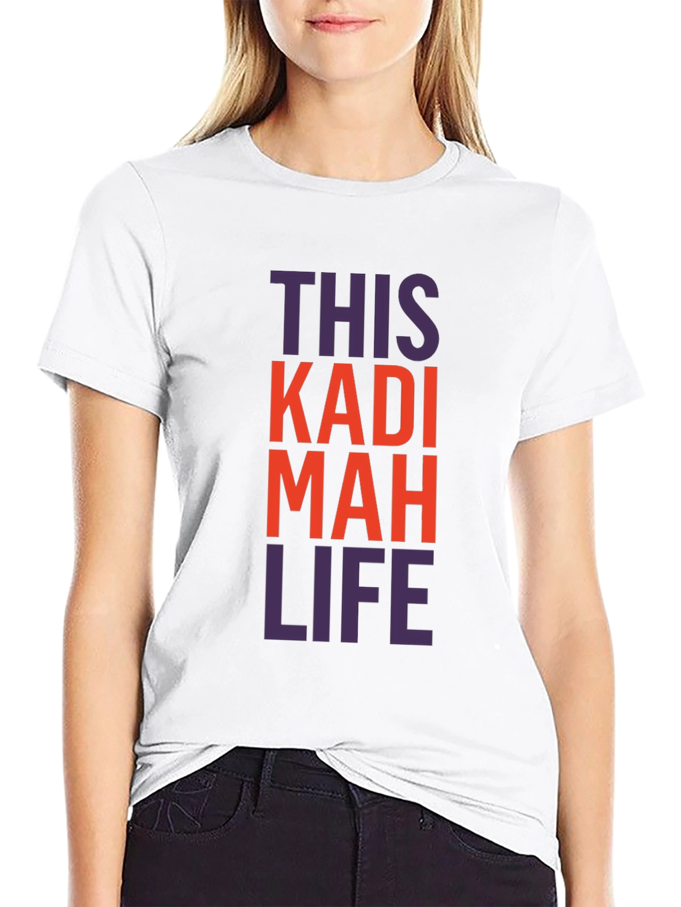 This Kadi Mah Life T-Shirt - Black Graphic Tee