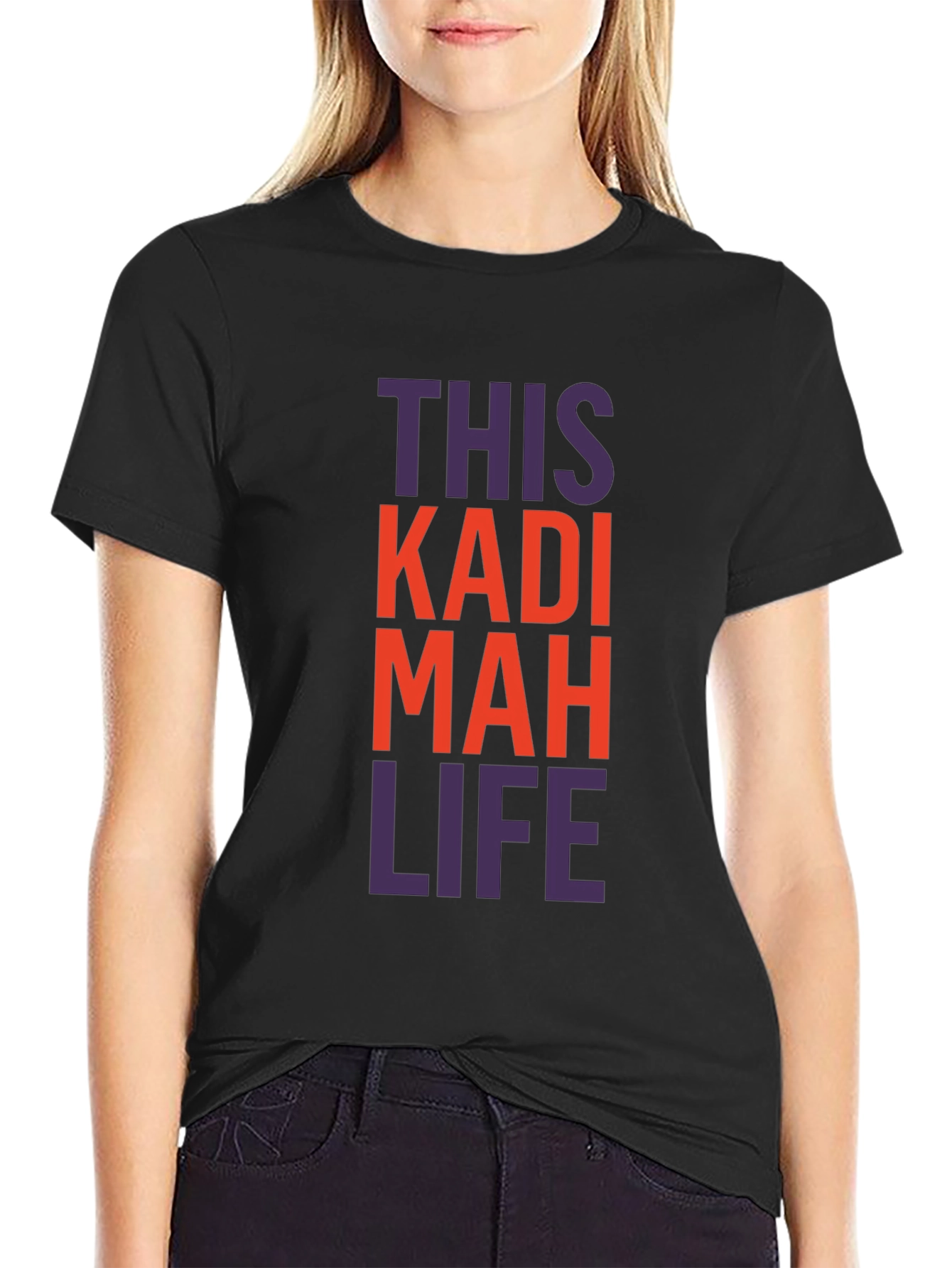 This Kadi Mah Life T-Shirt - Black Graphic Tee