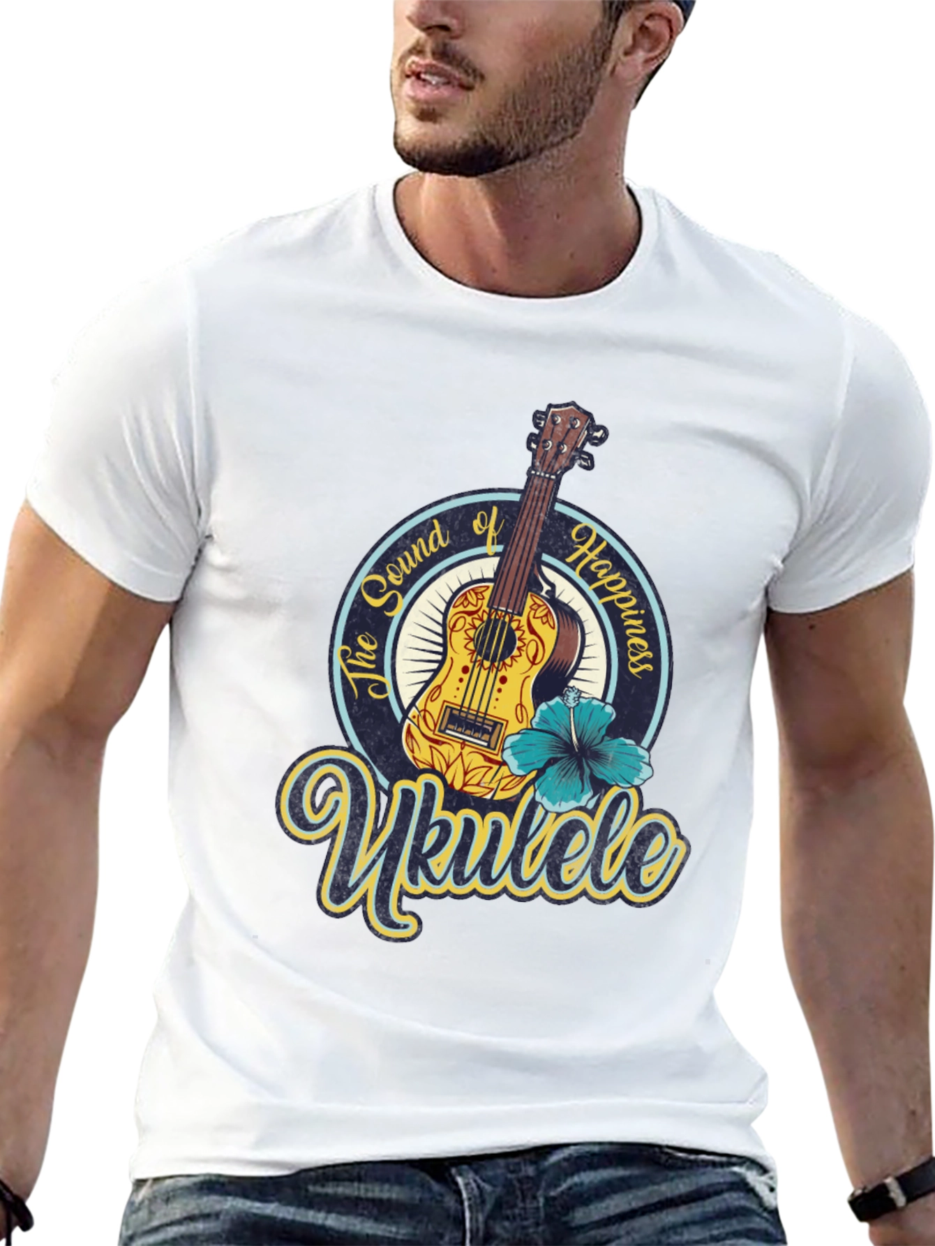 Ukulele Sound of Happiness Graphic Tee