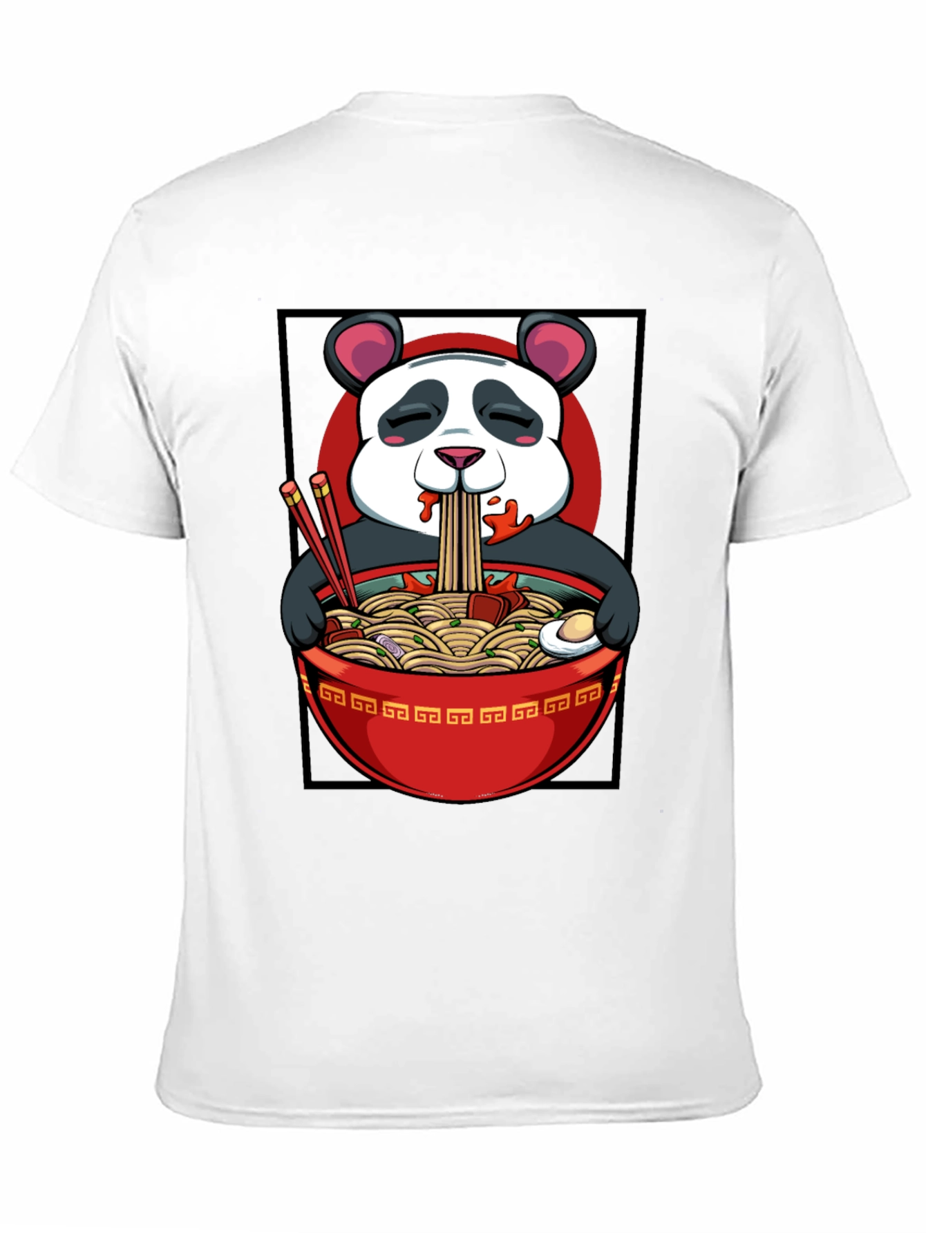 Panda Ramen T-Shirt - Cartoon Comfort Food Style