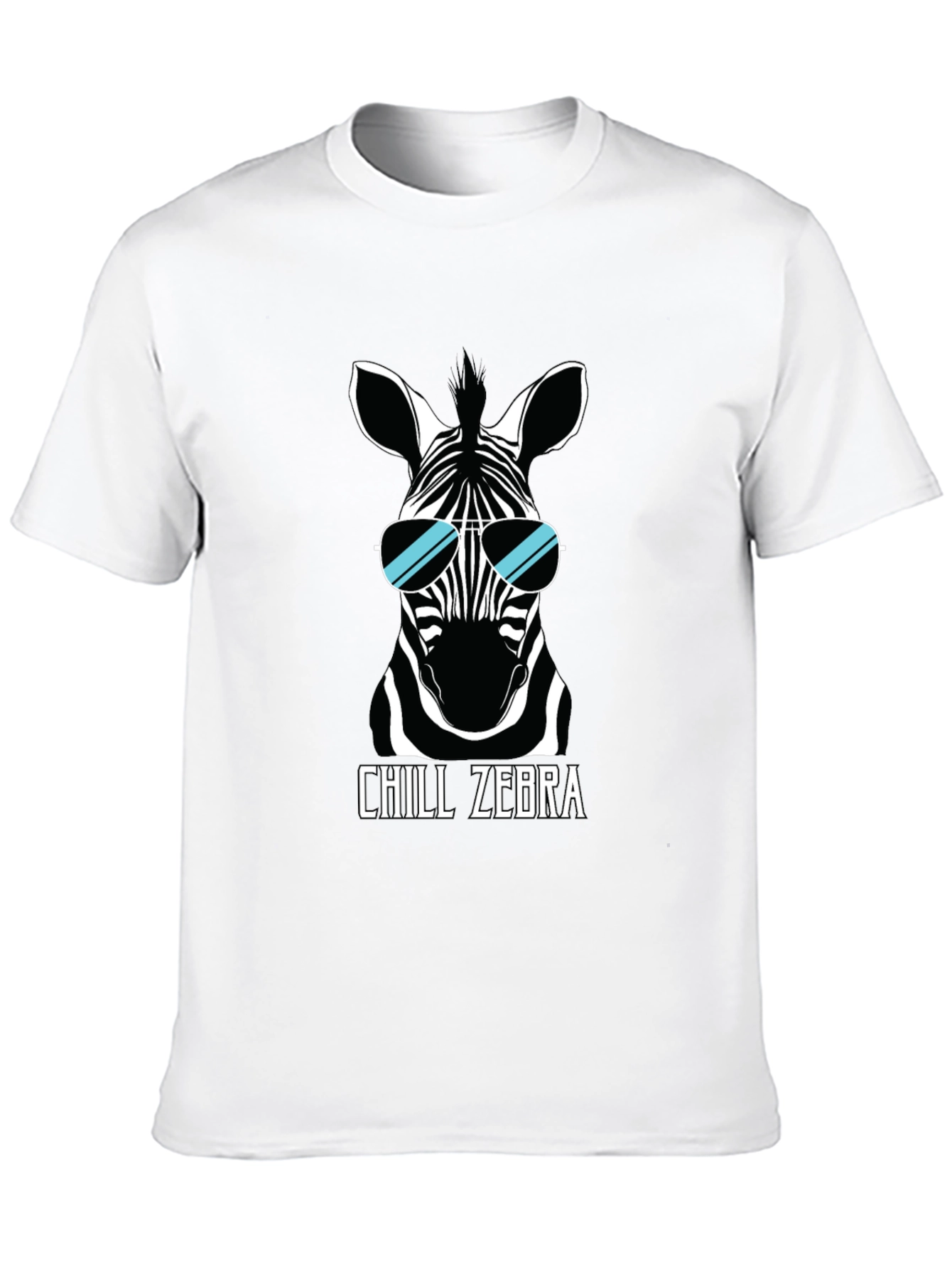 Chill Zebra Graphic Tee - Black T-Shirt