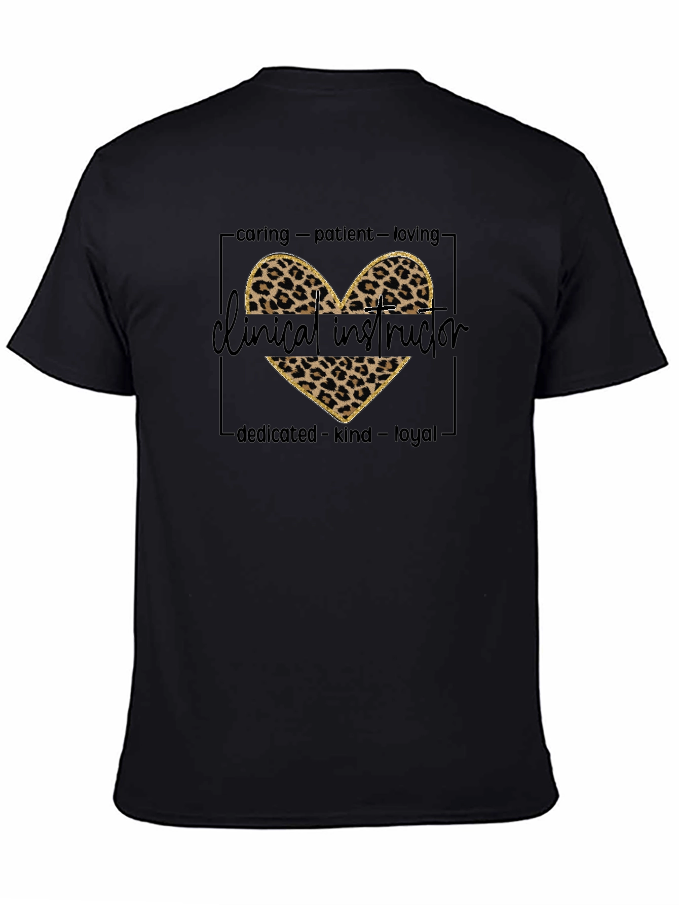 Clinical Instructor Leopard Heart T-Shirt