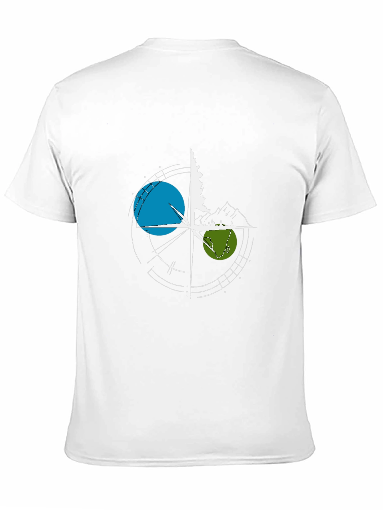 Nature Compass Graphic T-Shirt - Black