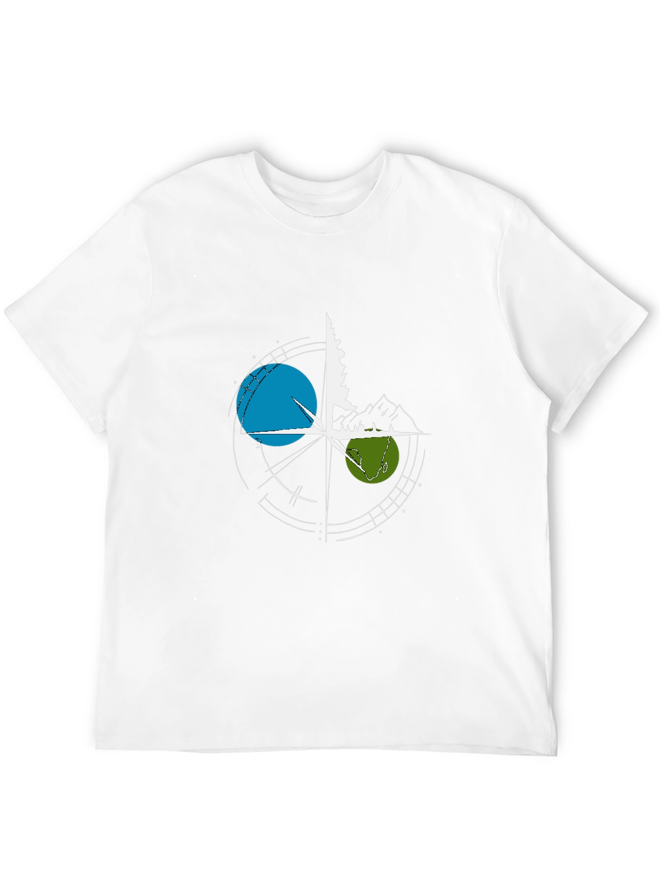 Nature Compass Graphic T-Shirt - Black
