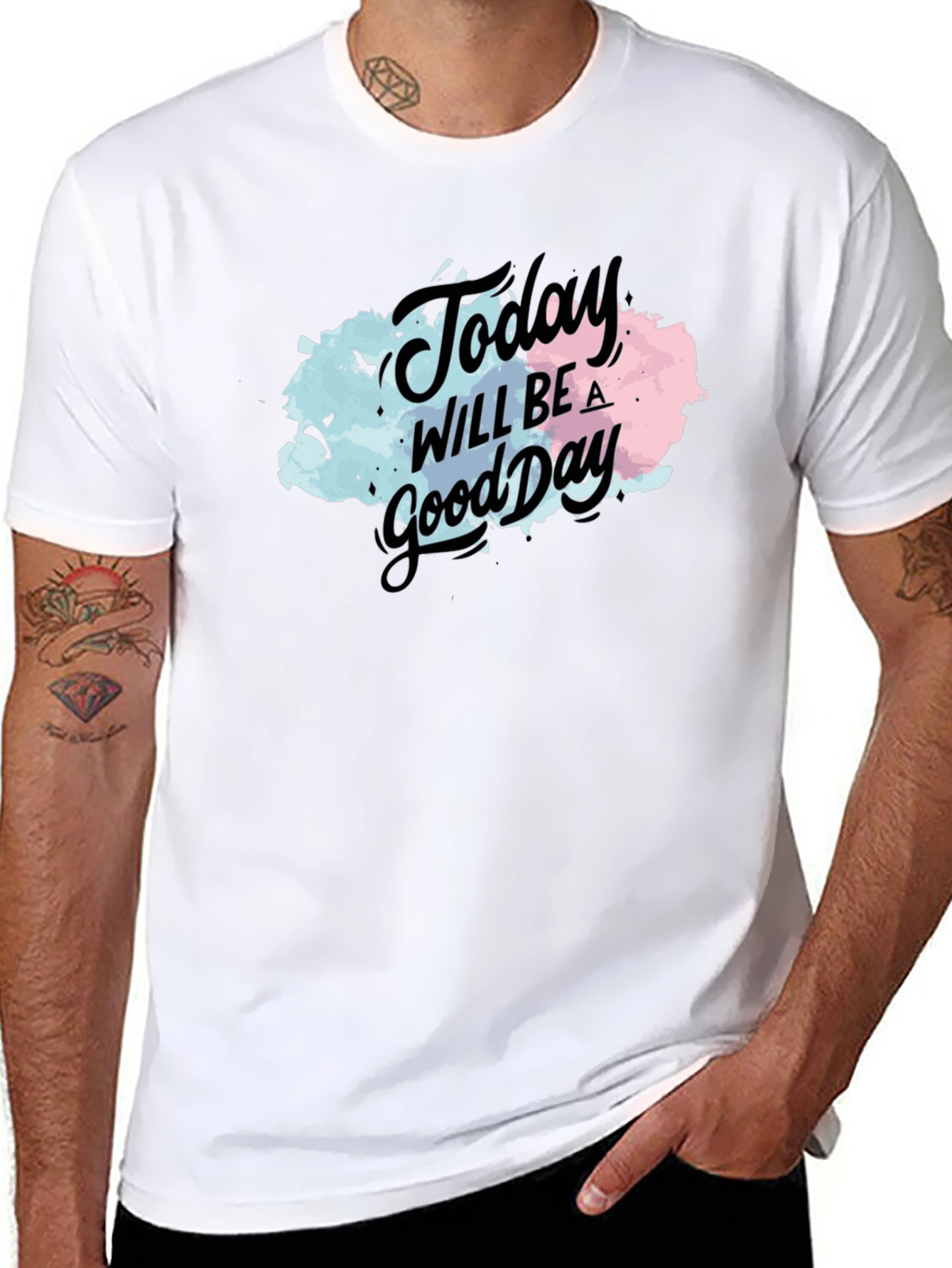 Today Will Be a Good Day Black T-Shirt