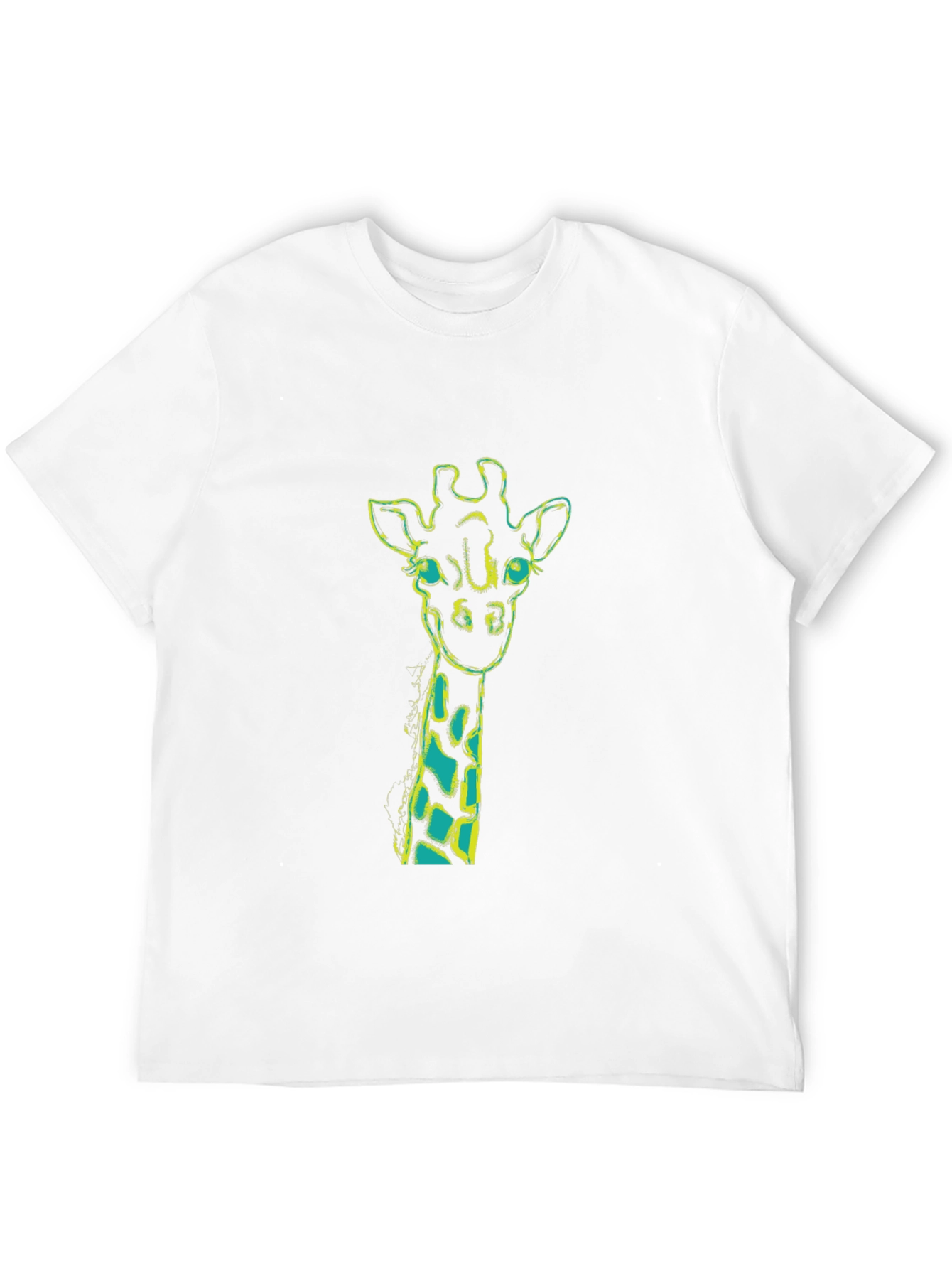 Giraffe Graphic Tee - Mens Black T-Shirt