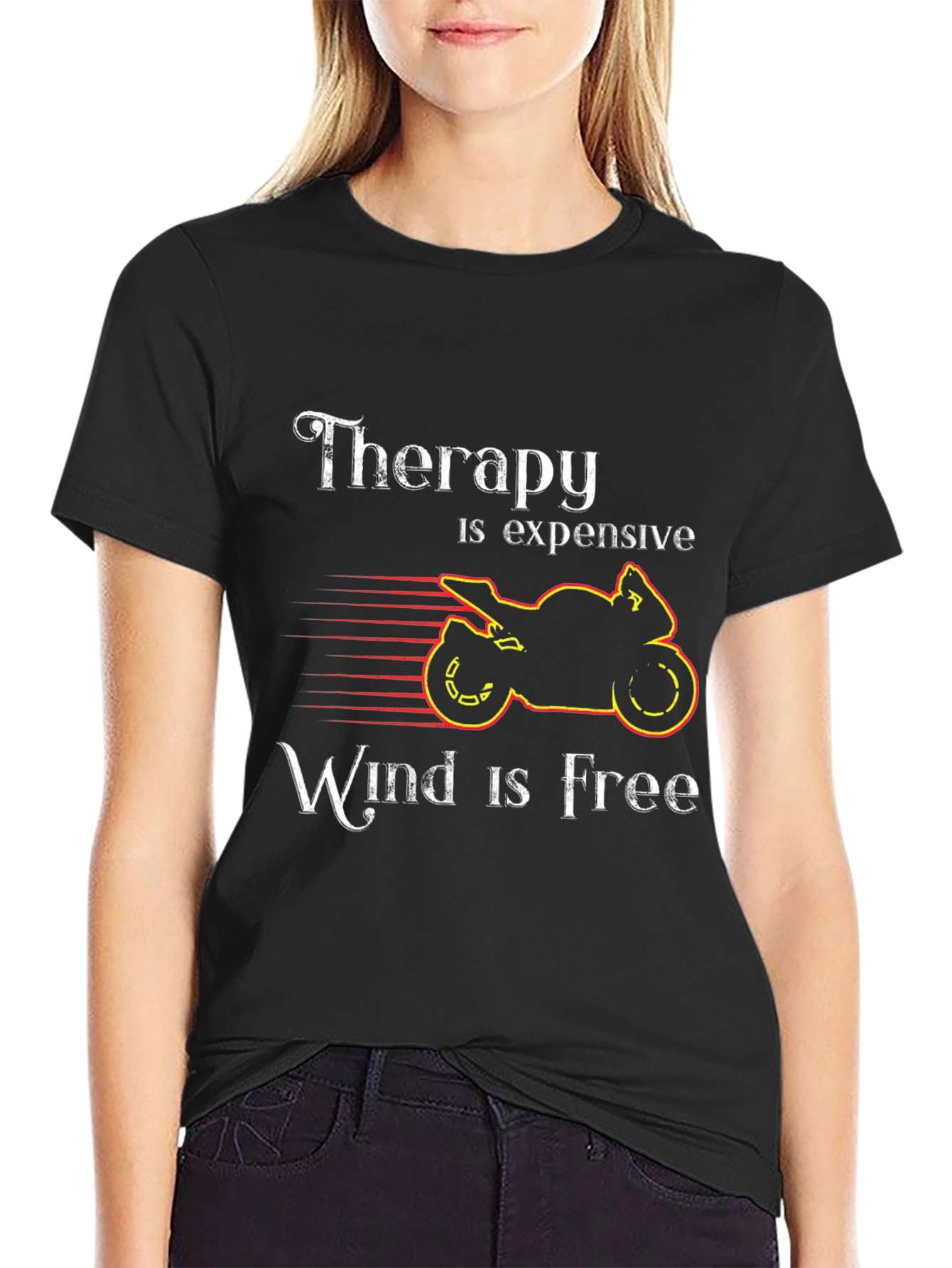 Therapy Is Expensive Wind Is Free Graphic Tee