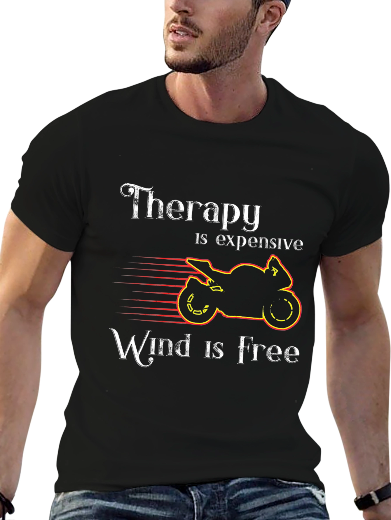 Therapy Is Expensive Wind Is Free Graphic Tee