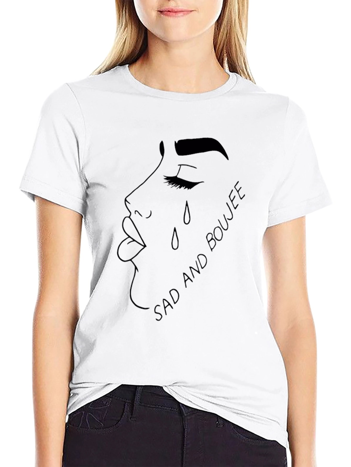 Sad and Boujee Graphic Tee - Stylish Comfort