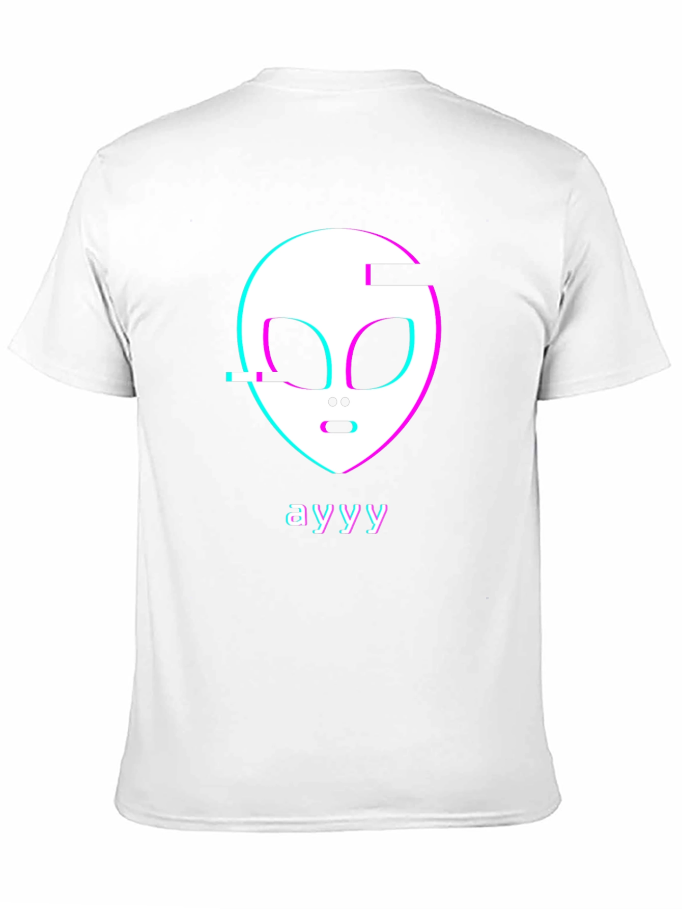 Ayyy Alien Glitch Graphic Tee - Trendy Style