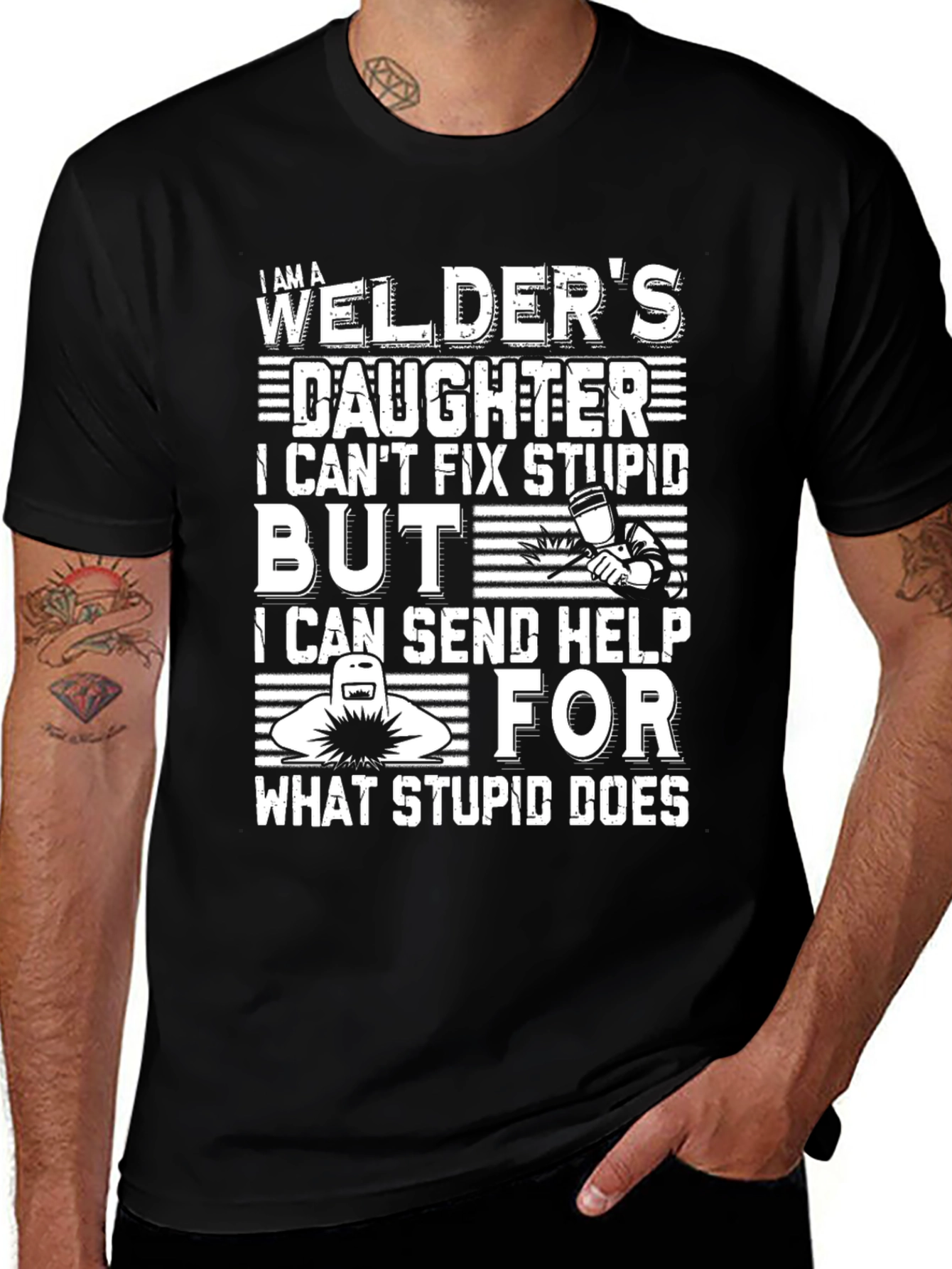 Welders Daughter T-Shirt - Funny Graphic Tee