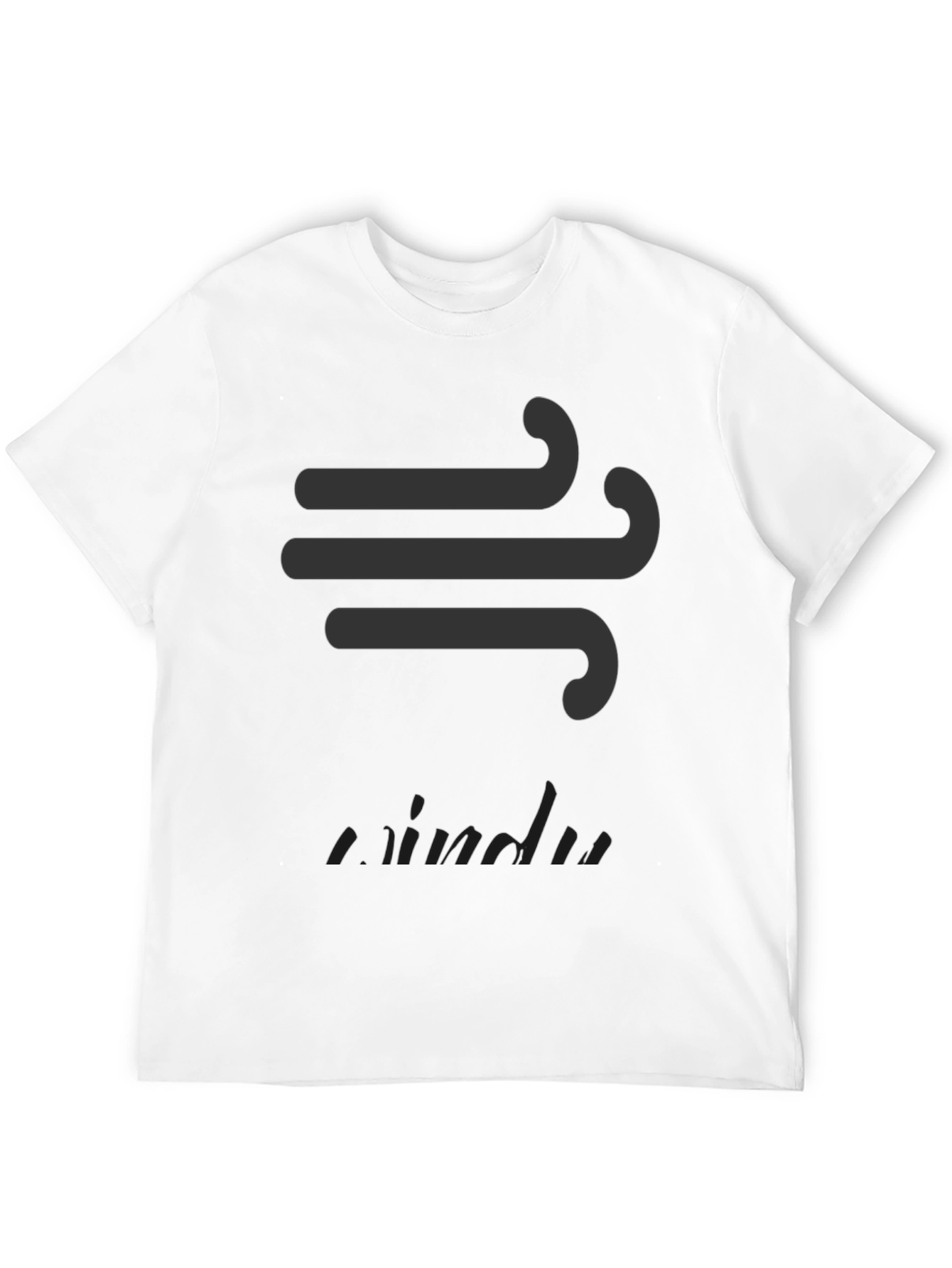 Windy Graphic Black T-Shirt