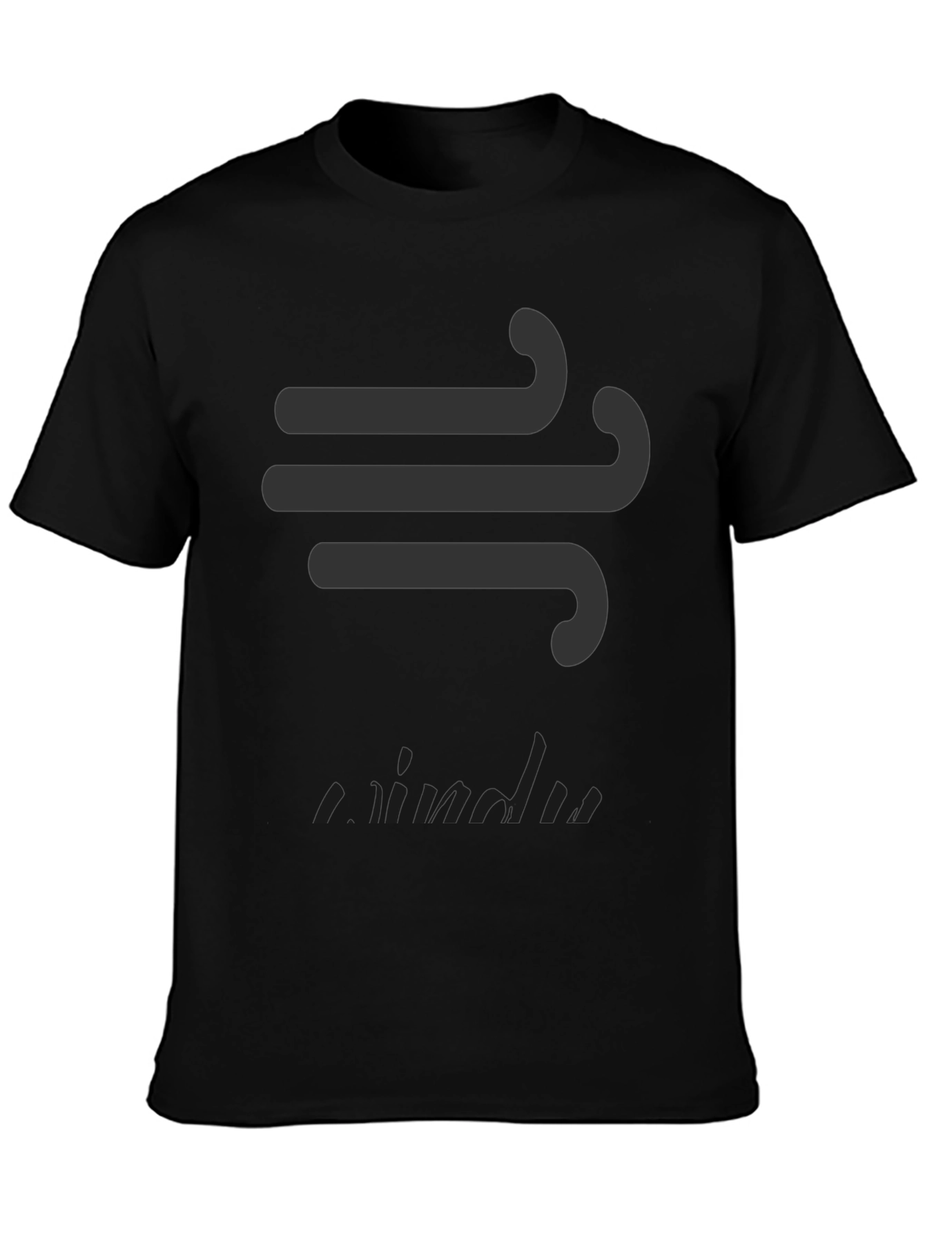 Windy Graphic Black T-Shirt