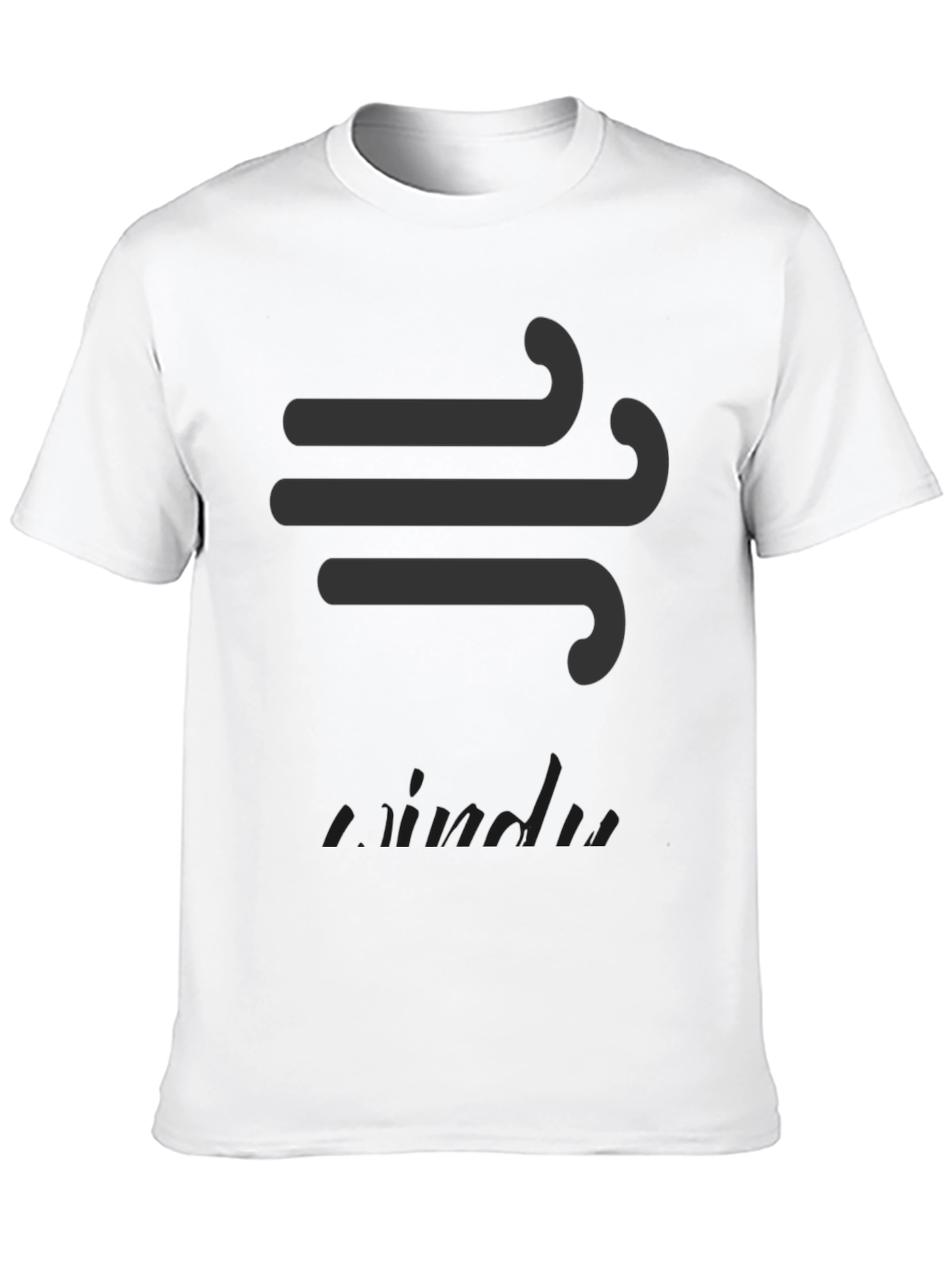 Windy Graphic Black T-Shirt