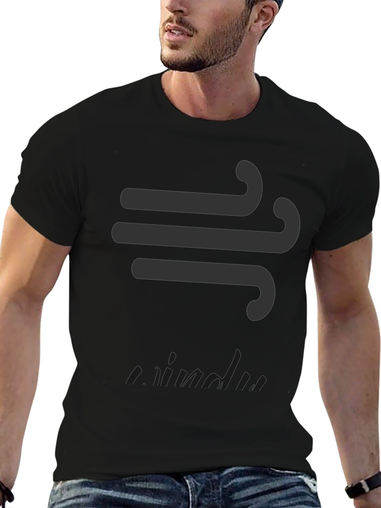 Windy Graphic Black T-Shirt