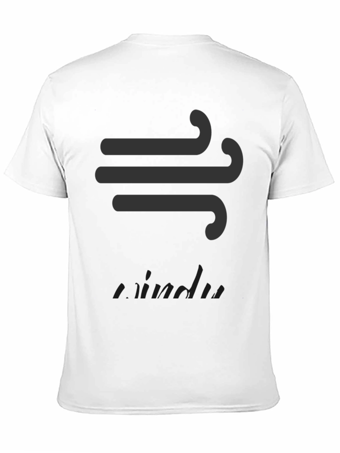Windy Graphic Black T-Shirt