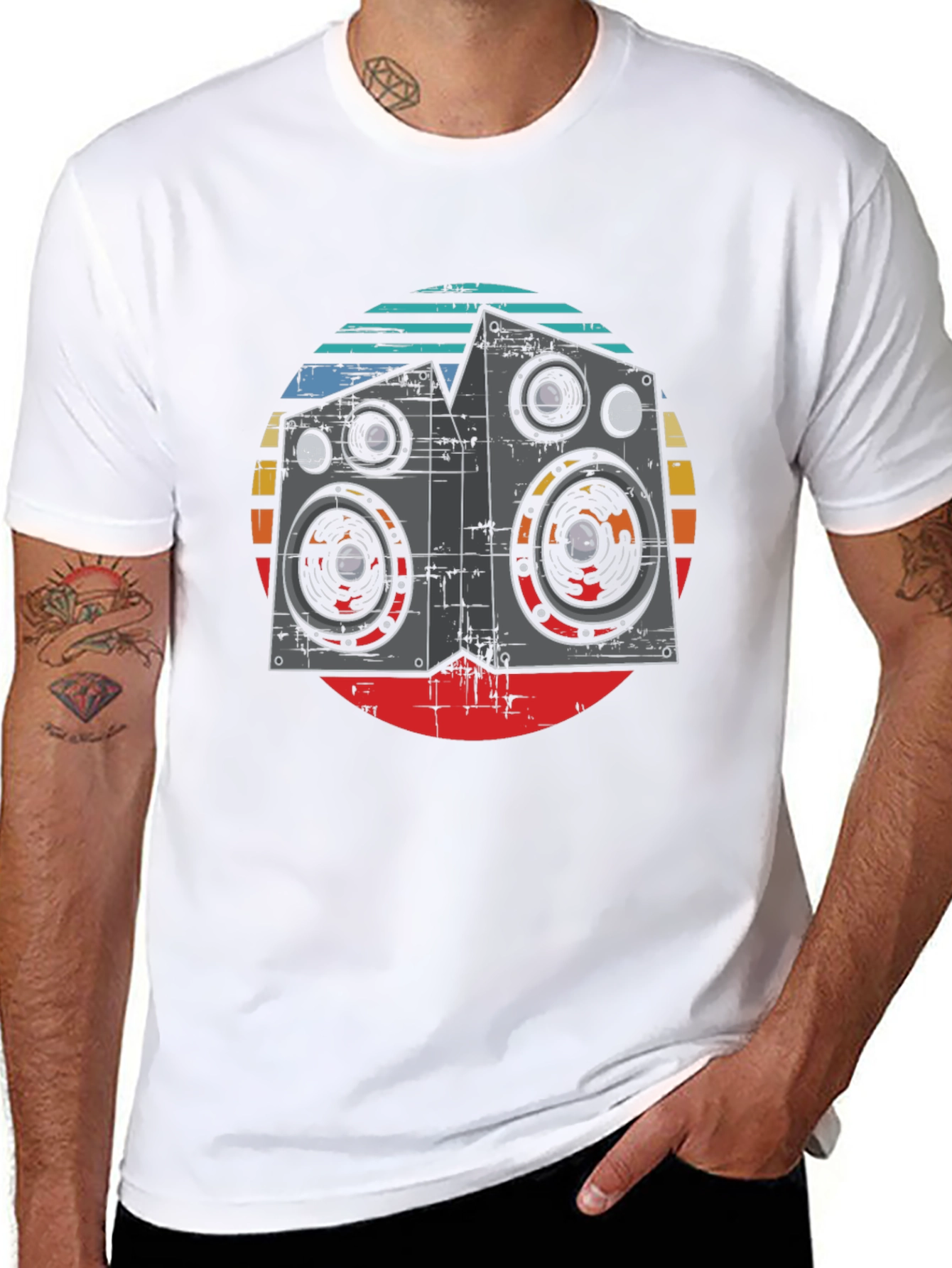 Retro Speaker Graphic T-Shirt