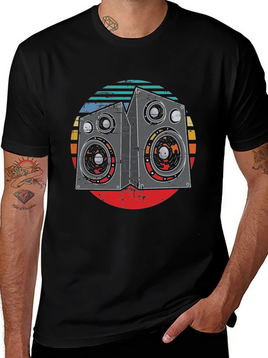 Retro Speaker Graphic T-Shirt