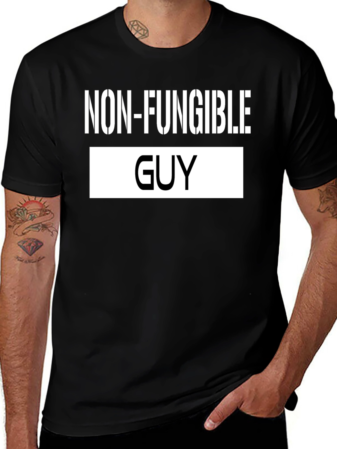 Non-Fungible Guy Black Graphic Tee