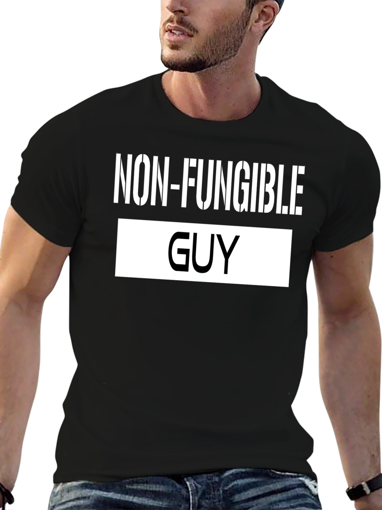 Non-Fungible Guy Black Graphic Tee