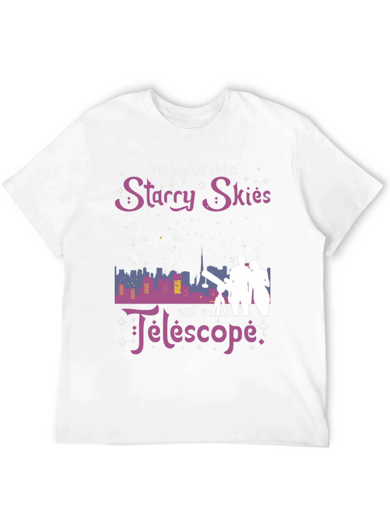 Starry Skies Telescope Graphic Tee