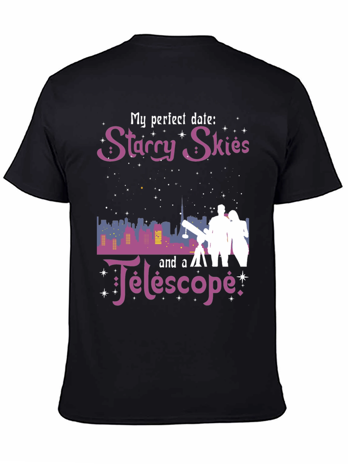 Starry Skies Telescope Graphic Tee