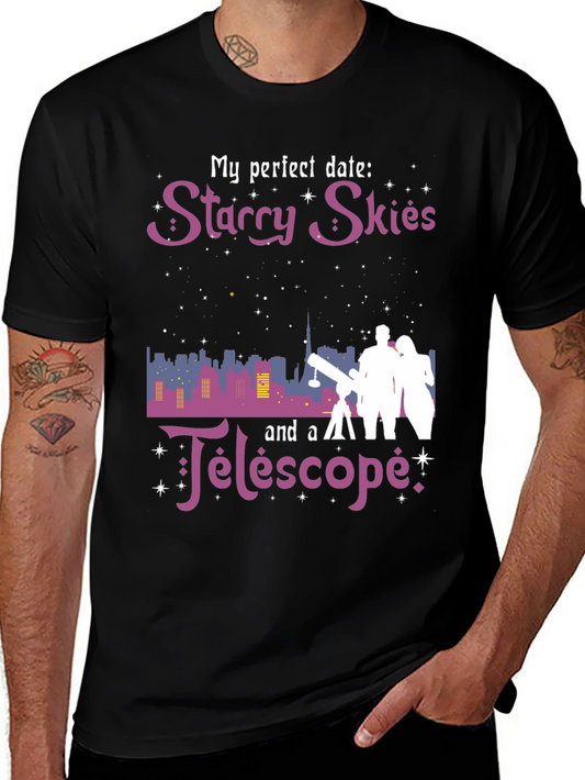 Starry Skies Telescope Graphic Tee