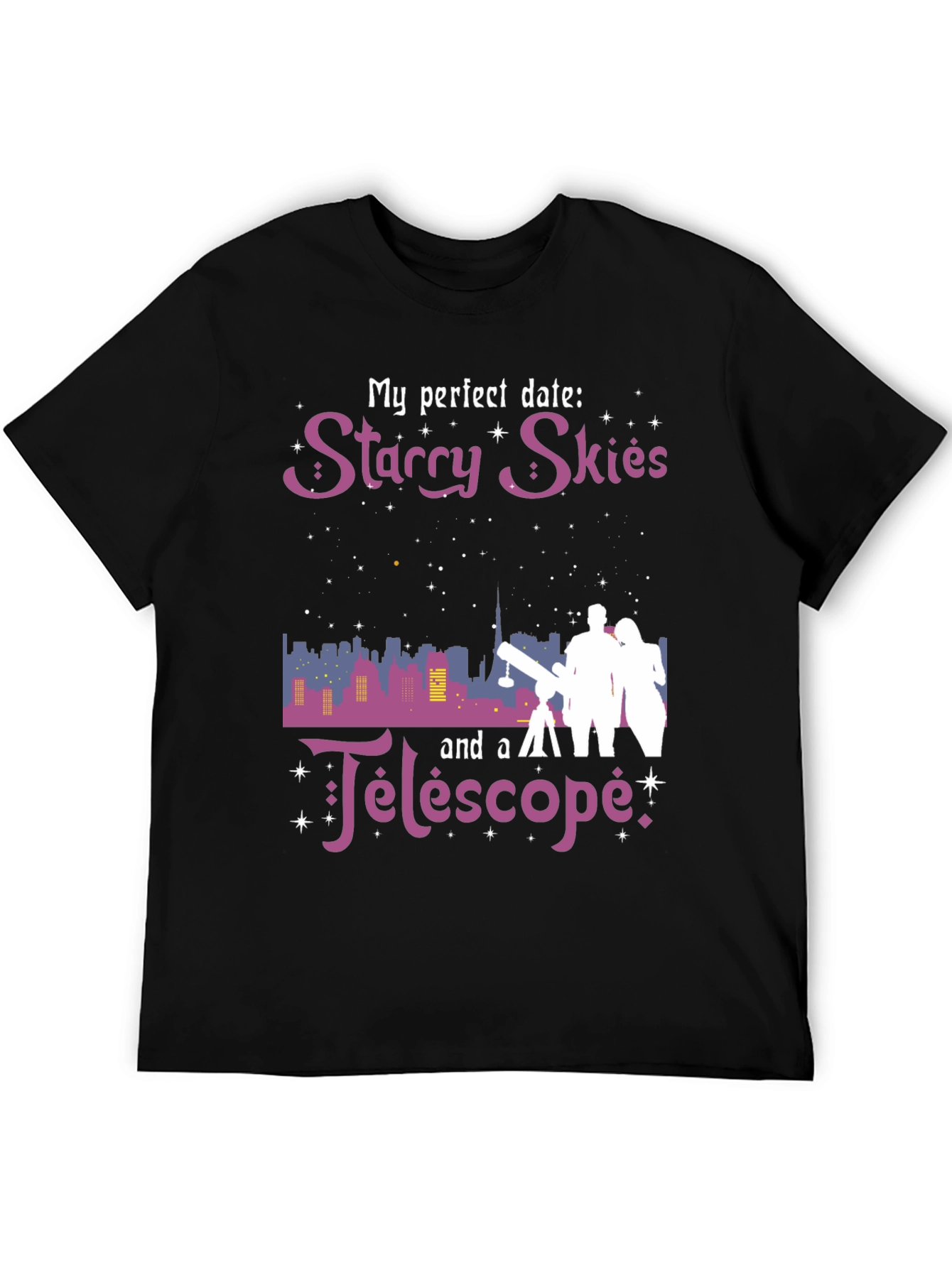 Starry Skies Telescope Graphic Tee