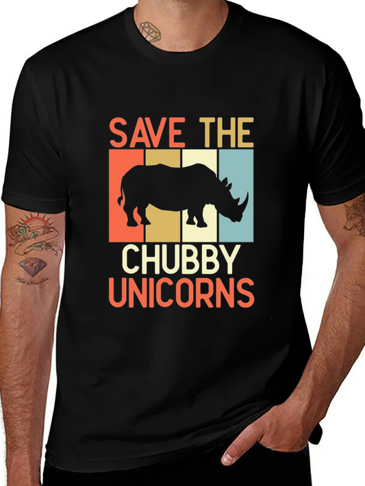 Save the Chubby Unicorns Graphic Tee