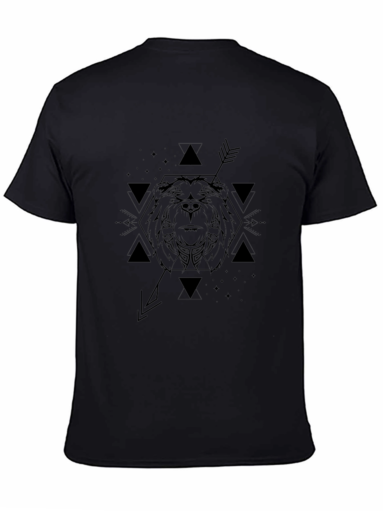 Geometric Bear Graphic T-Shirt