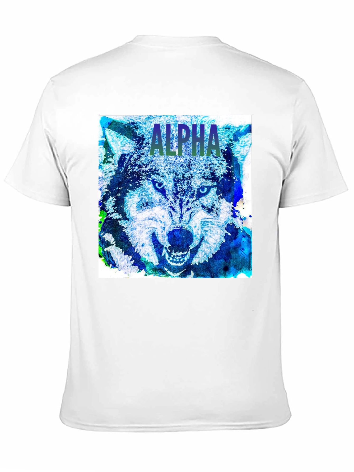 Alpha Wolf Graphic T-Shirt Bold Animal Print Tee