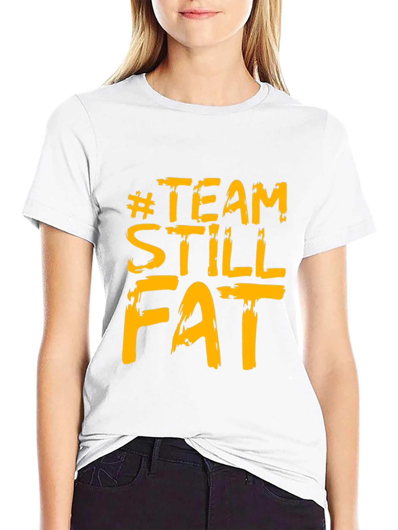 #TeamStillFat Graphic Black T-Shirt
