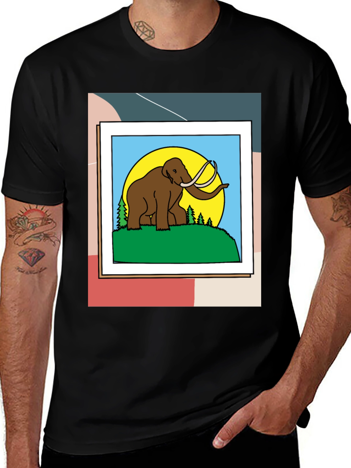 Mammoth Graphic T-Shirt - Retro Style