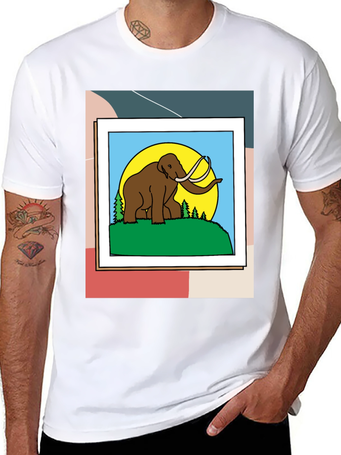 Mammoth Graphic T-Shirt - Retro Style