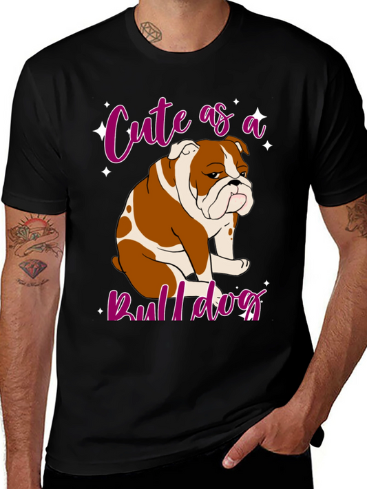 Cute Bulldog Graphic T-Shirt