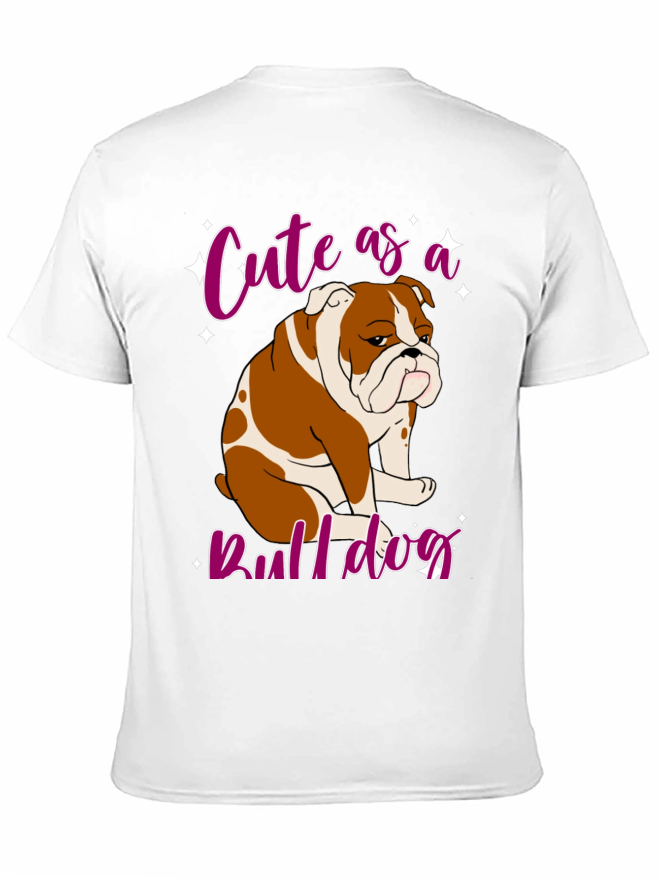 Cute Bulldog Graphic T-Shirt