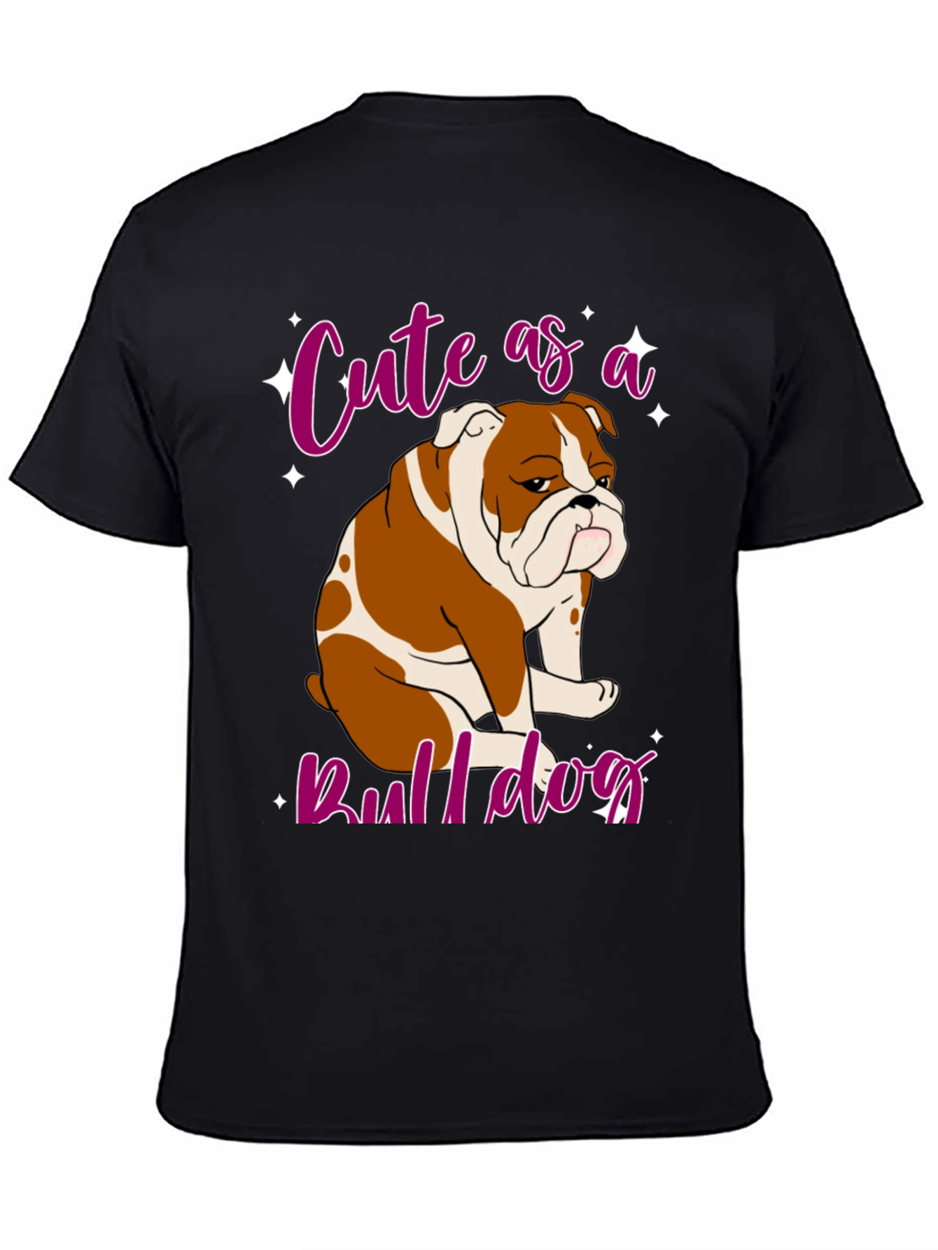 Cute Bulldog Graphic T-Shirt