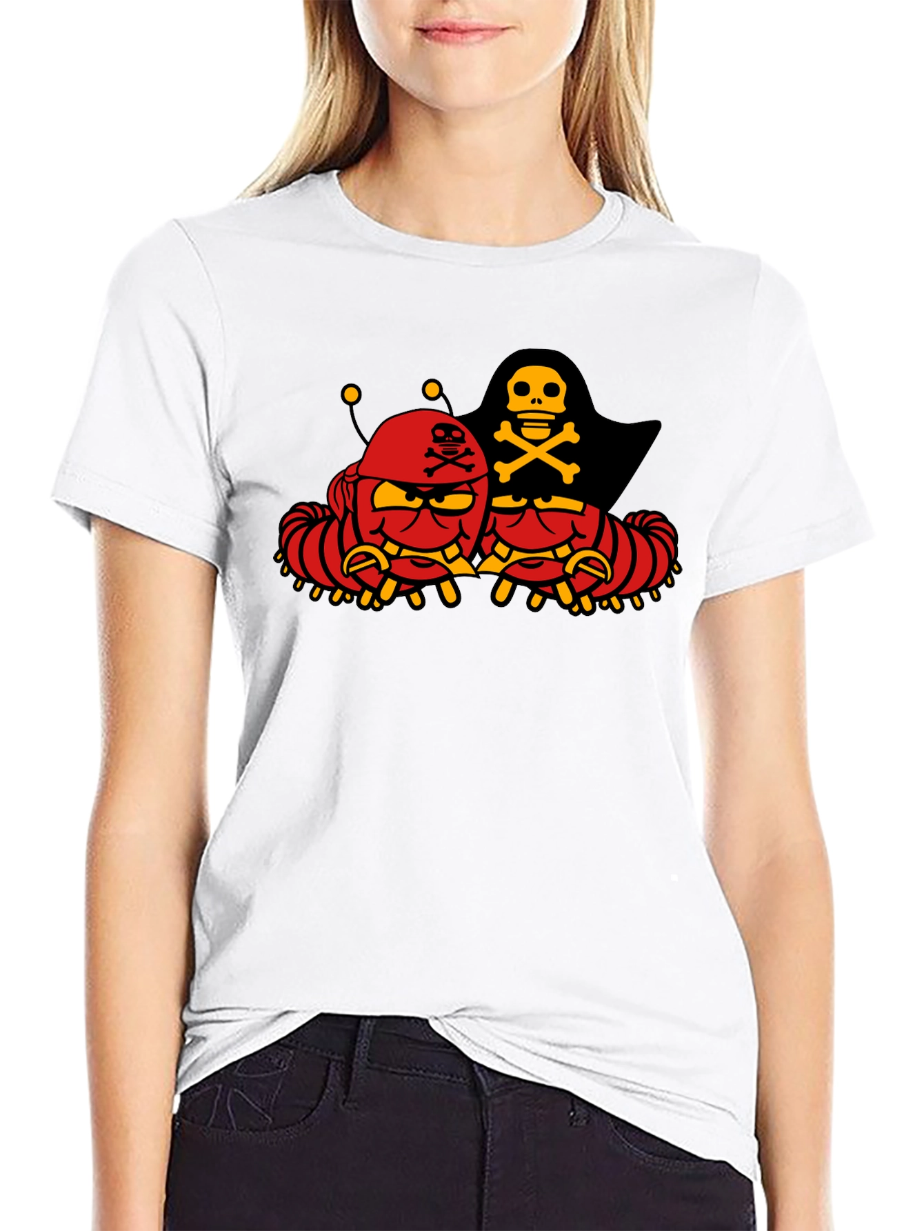 Pirate Caterpillar Black T-Shirt