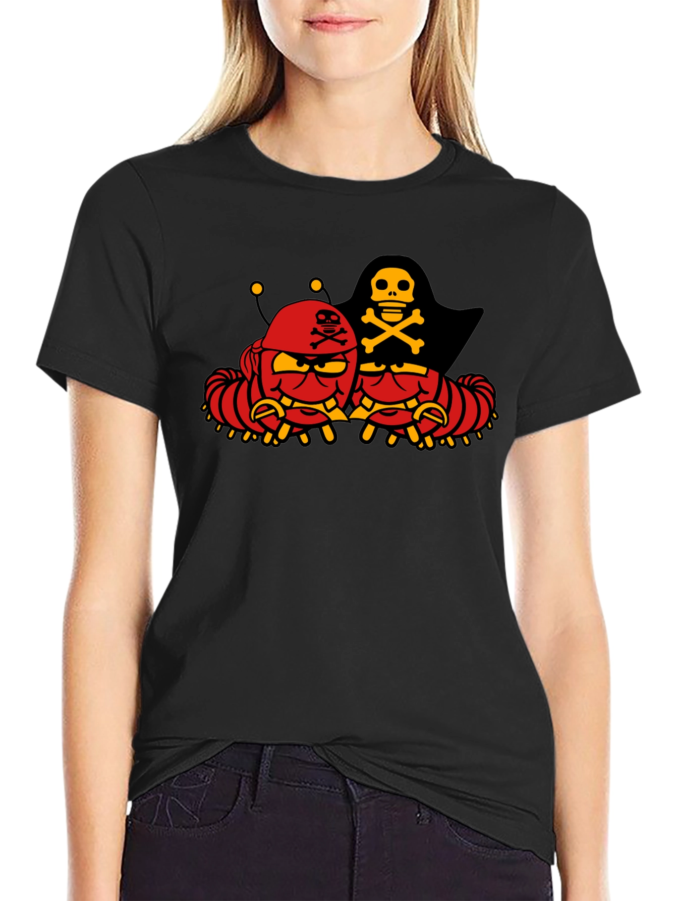 Pirate Caterpillar Black T-Shirt