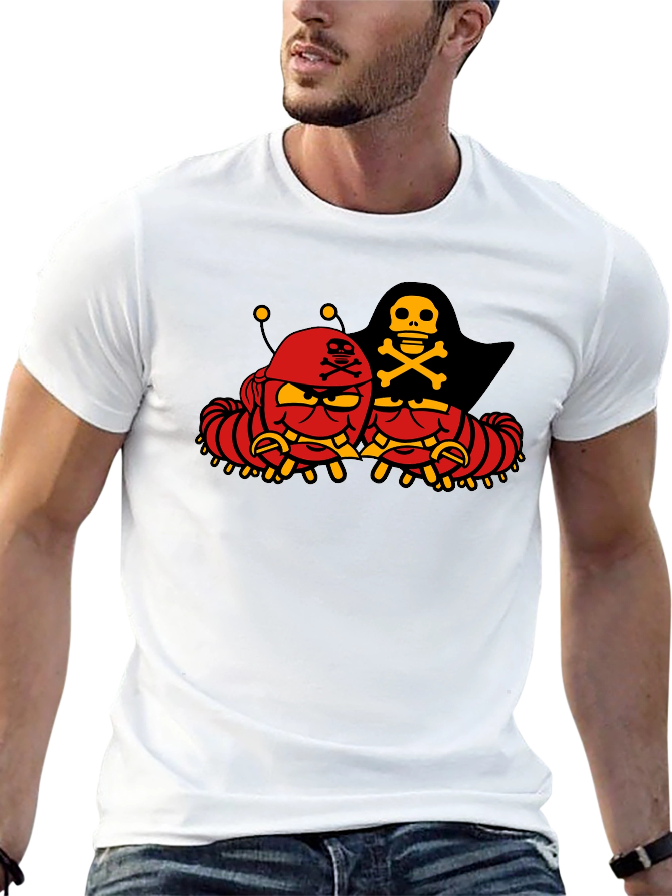 Pirate Caterpillar Black T-Shirt