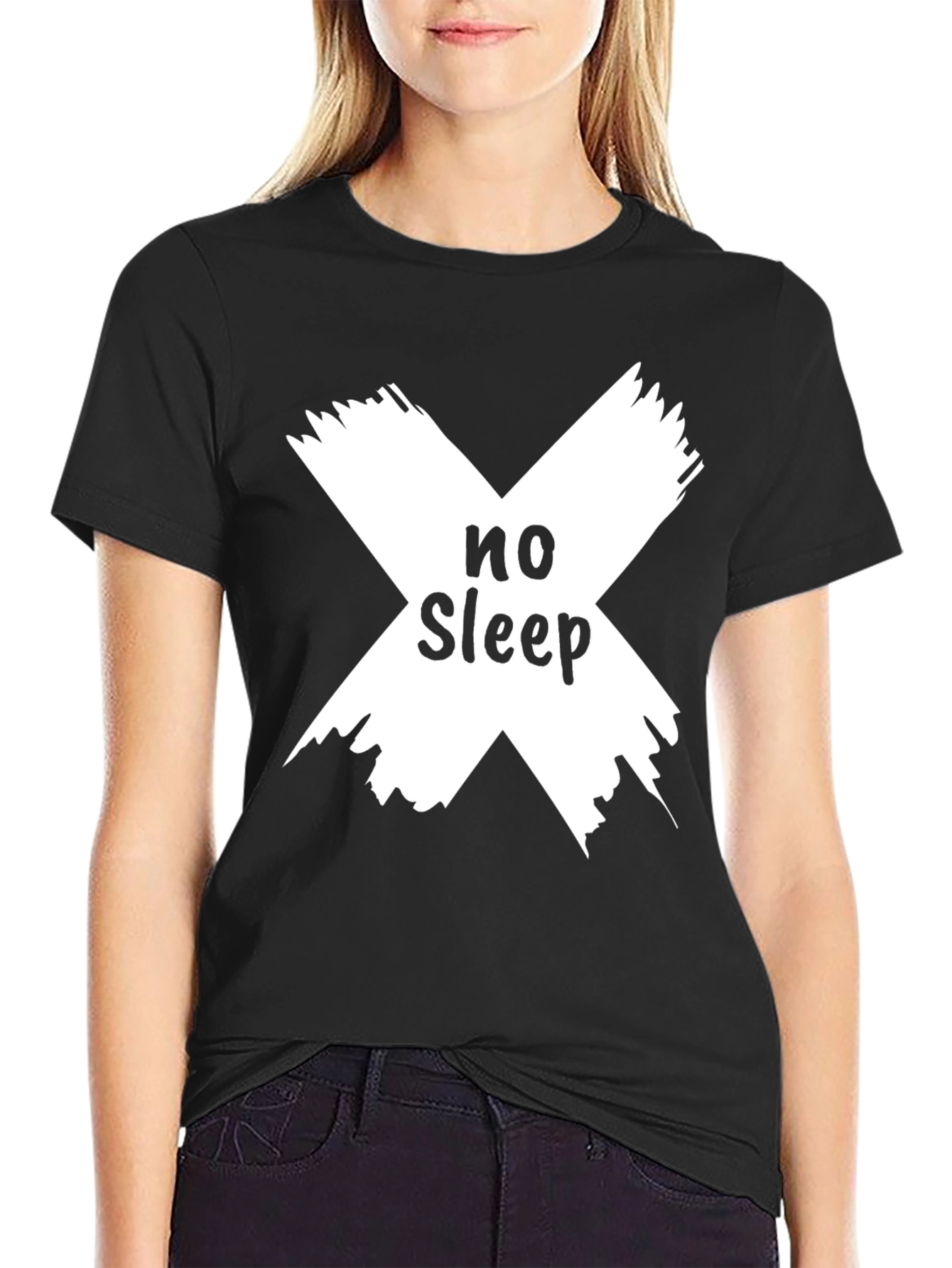 No Sleep Graphic T-Shirt - Black