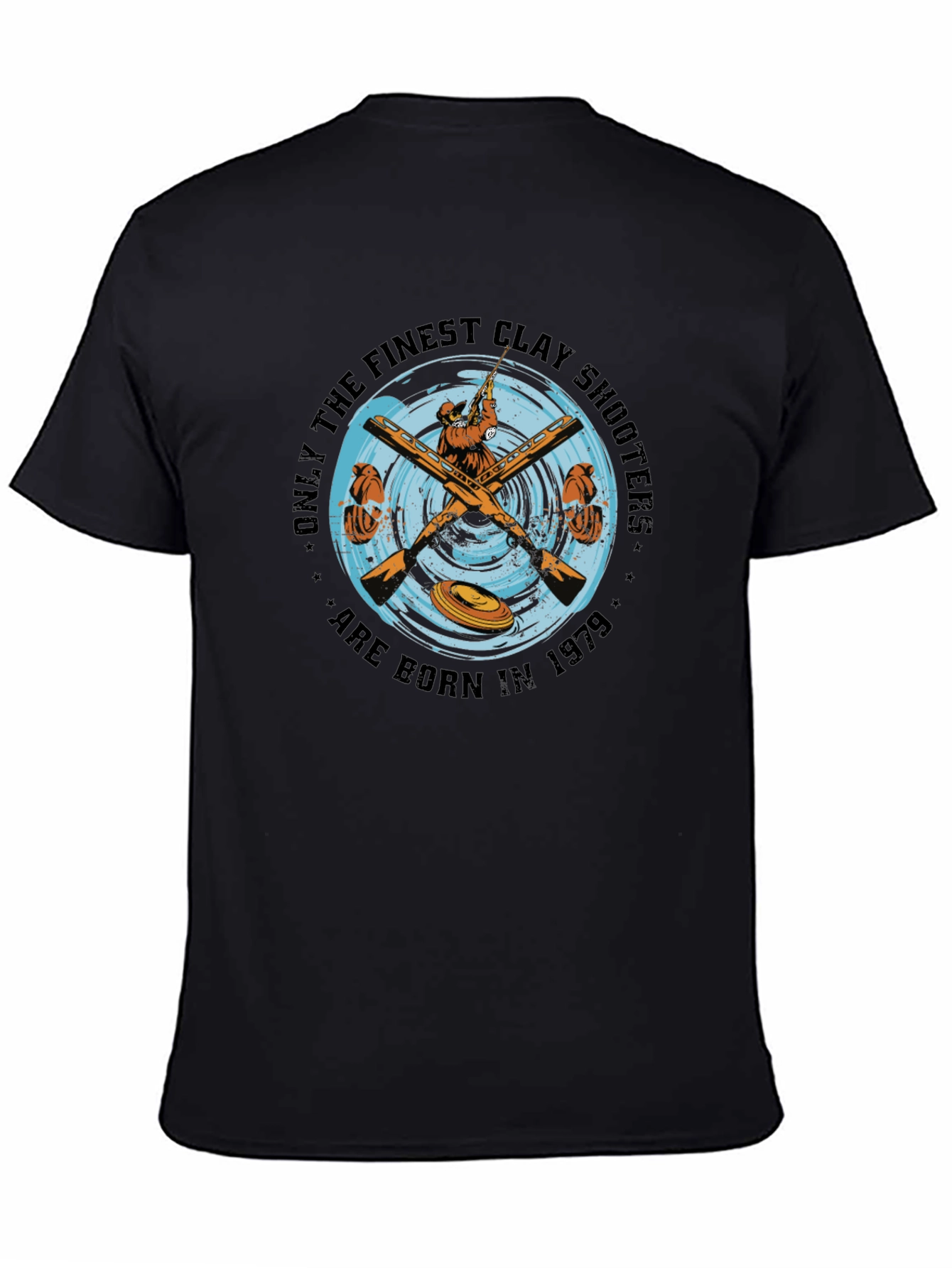 Clay Shooters Born in 1979 Black T-Shirt