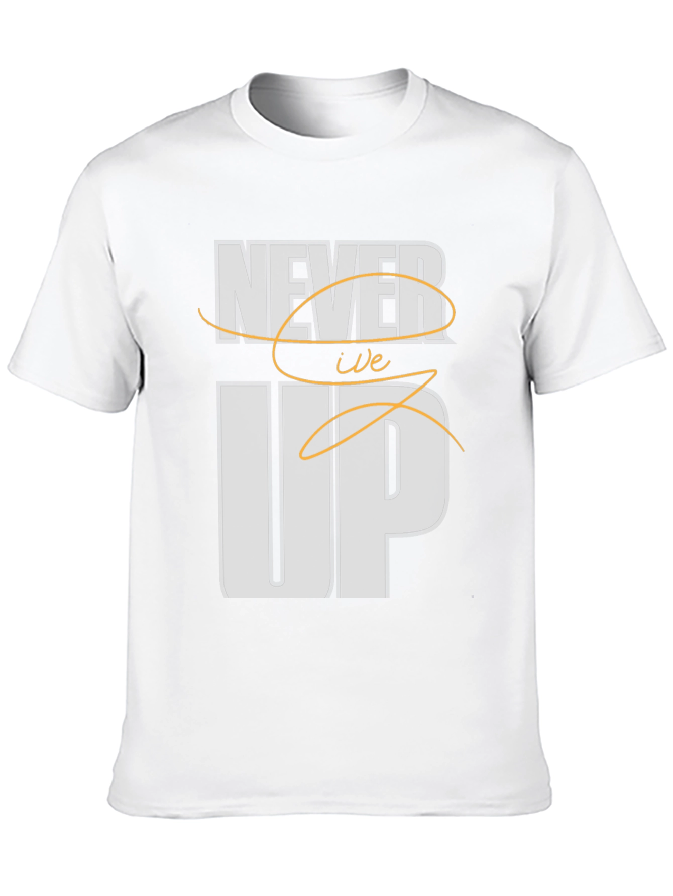 Never Give Up Graphic Tee - Motivational T-Shirt