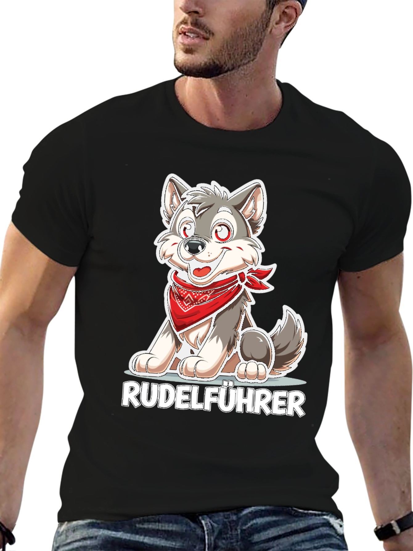 Rudelführer Wolf Graphic Tee