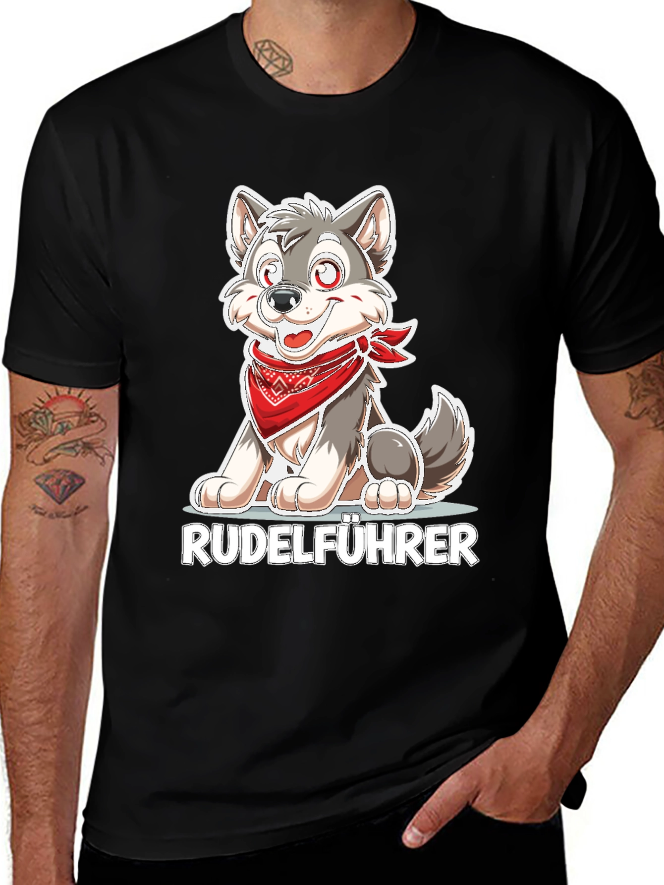 Rudelführer Wolf Graphic Tee