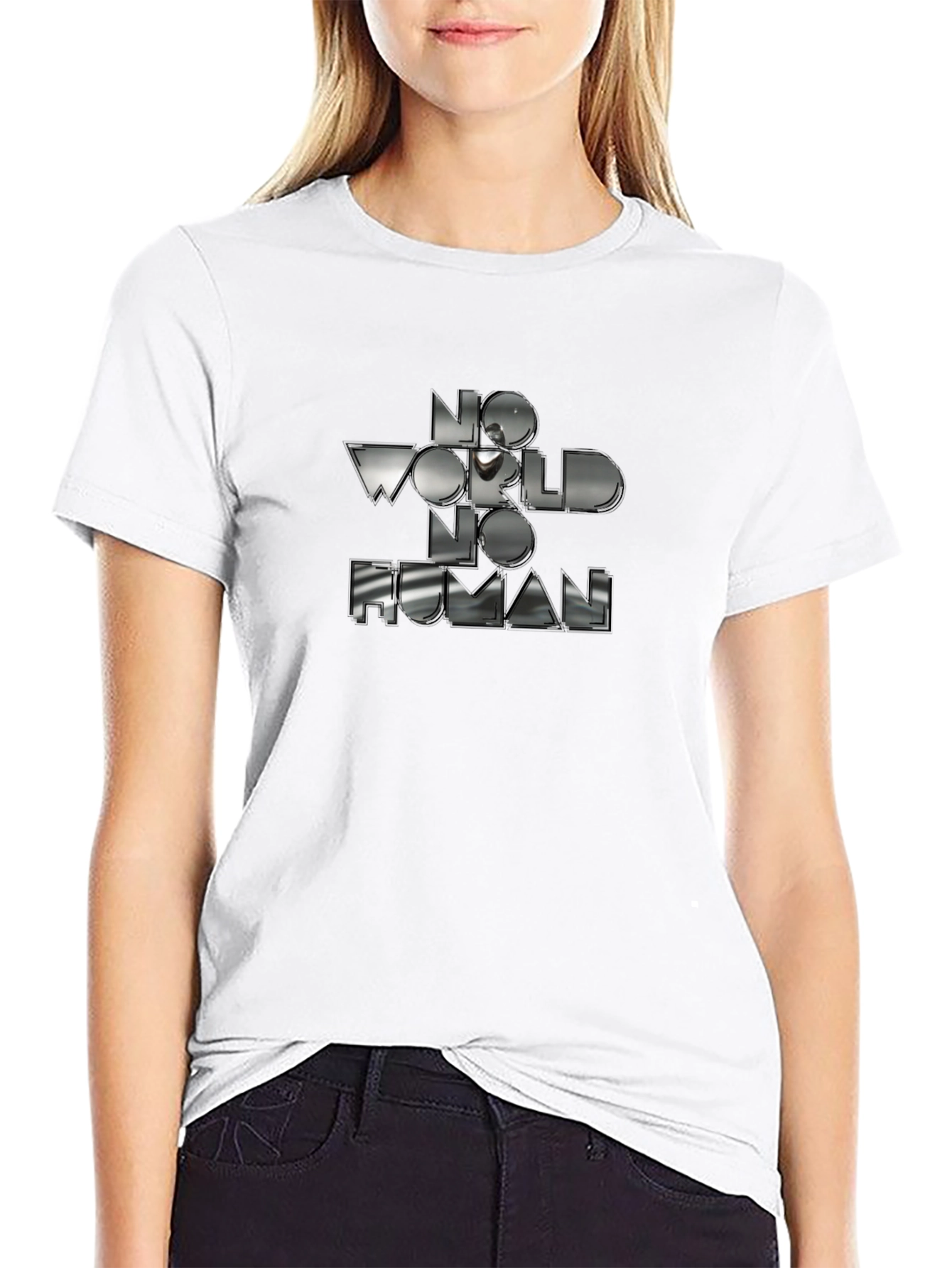 No World No Human Graphic Tee